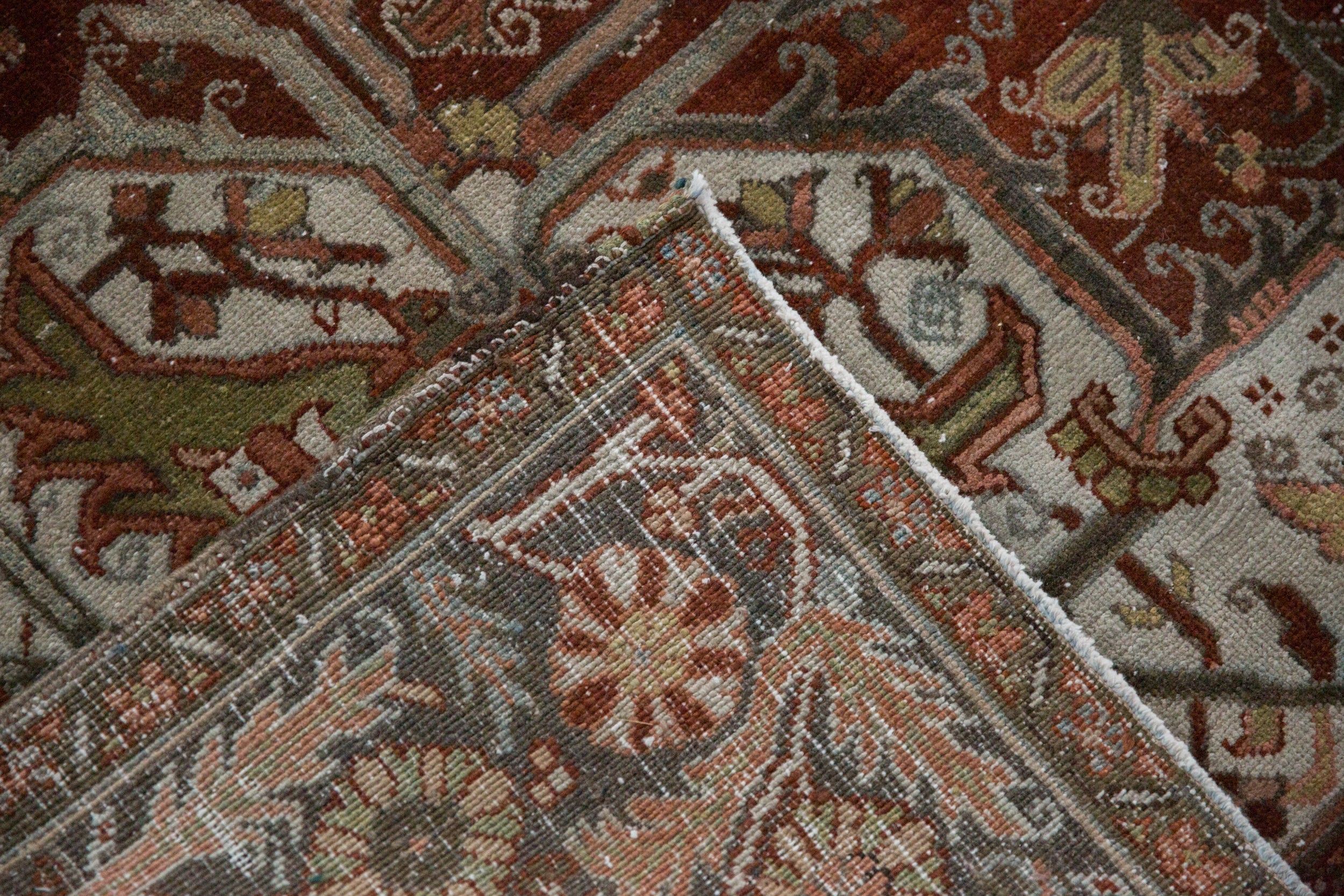 8x11.5 Vintage Distressed Ahar Carpet by Old New House® - product image 13 for Resin Society