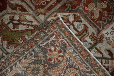 8x11.5 Vintage Distressed Ahar Carpet by Old New House® - product image 13 for Resin Society