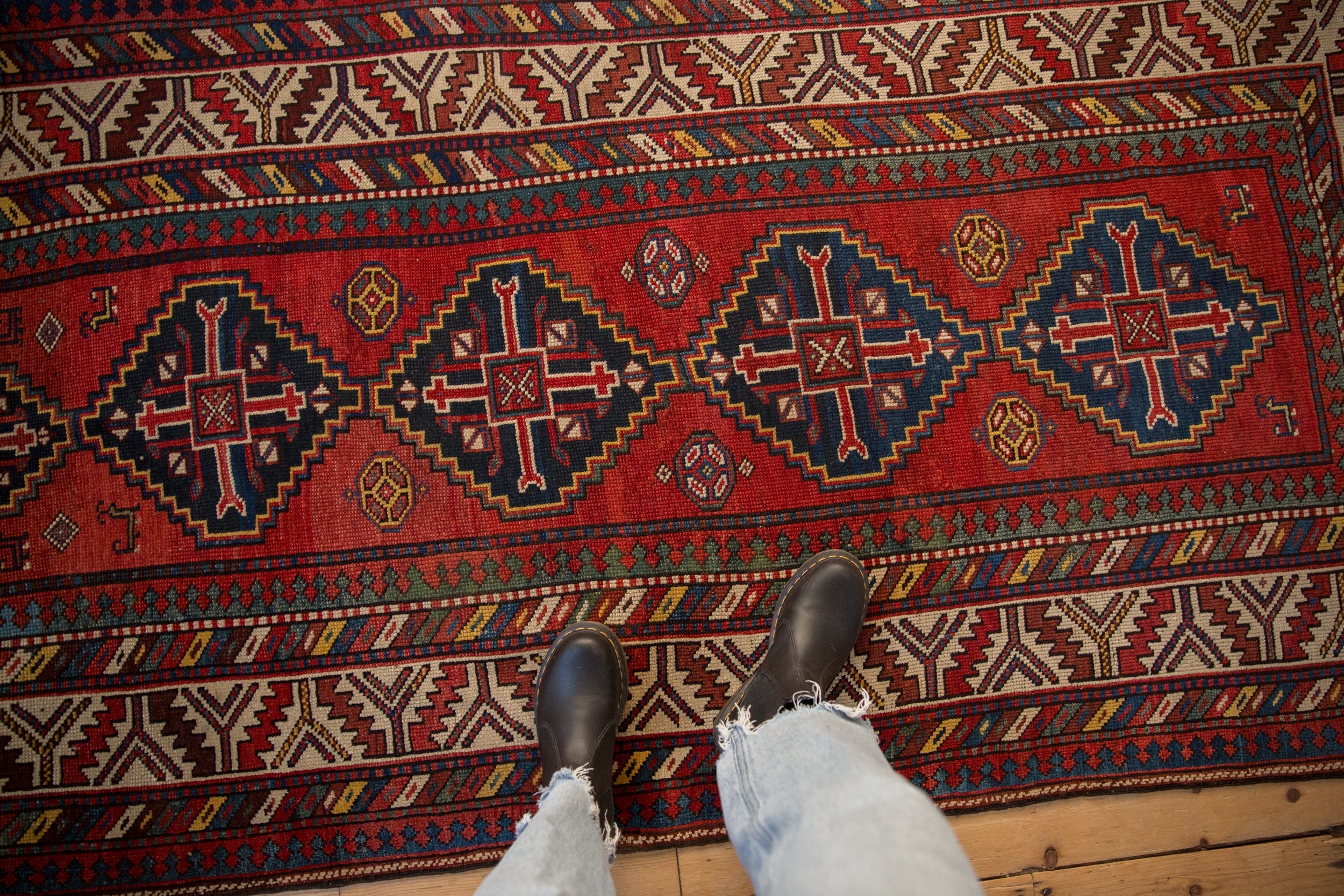 4x8 Antique Kazak Rug Runner by Old New House® - product image 2 for Resin Society