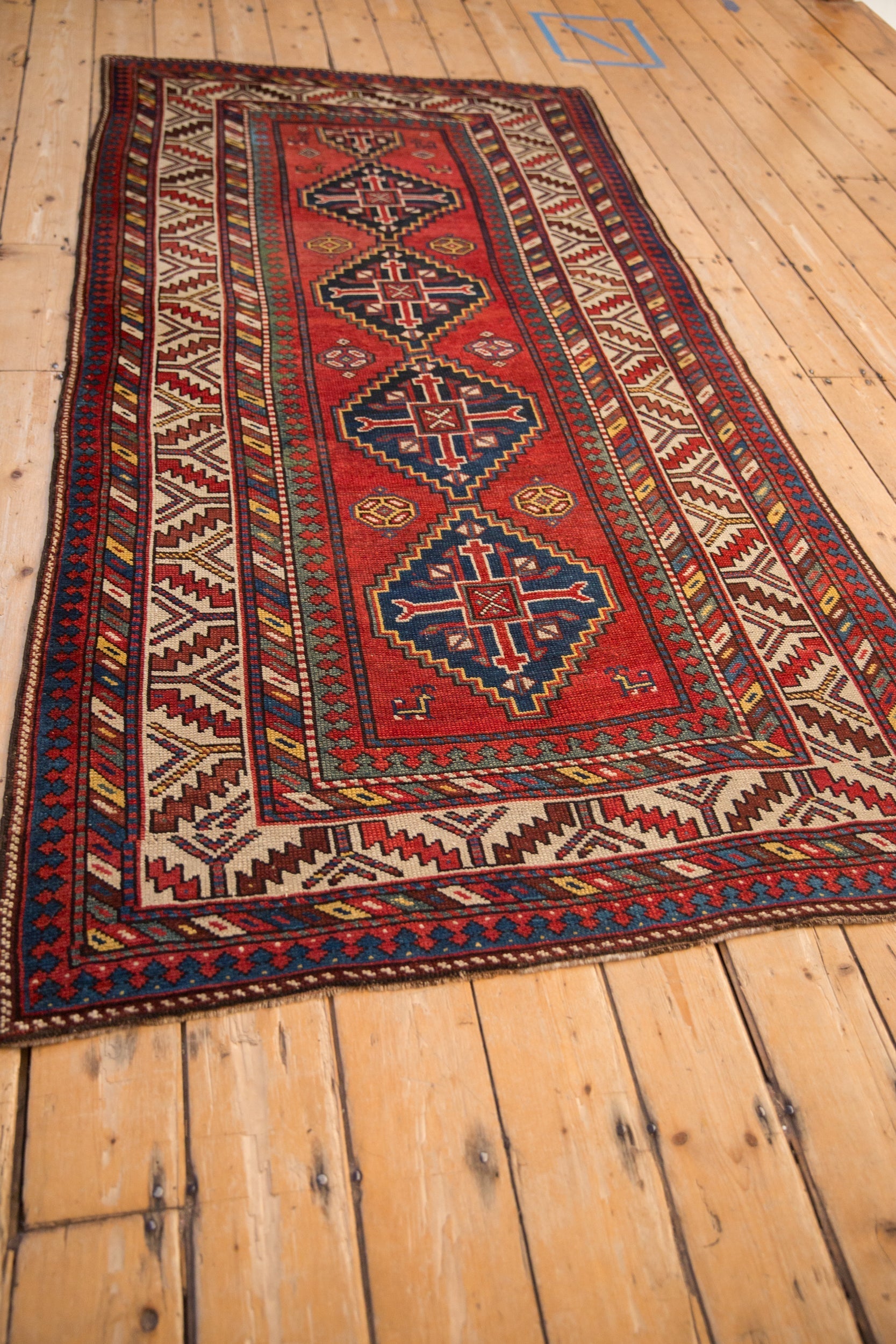 4x8 Antique Kazak Rug Runner by Old New House® - product image 8 for Resin Society