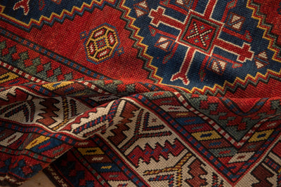 4x8 Antique Kazak Rug Runner by Old New House® - product image 10 for Resin Society