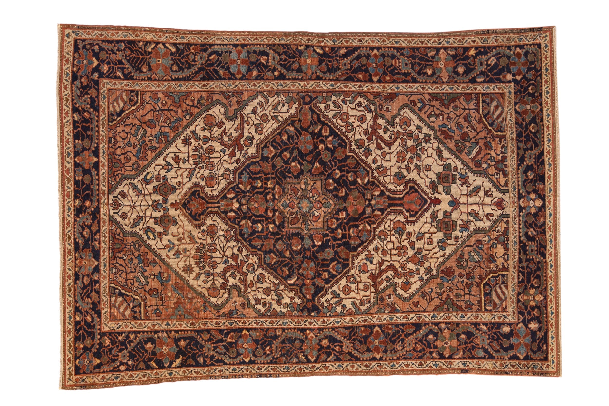 4.5x6.5 Vintage Distressed Malayer Rug by Old New House® - main product image for Resin Society
