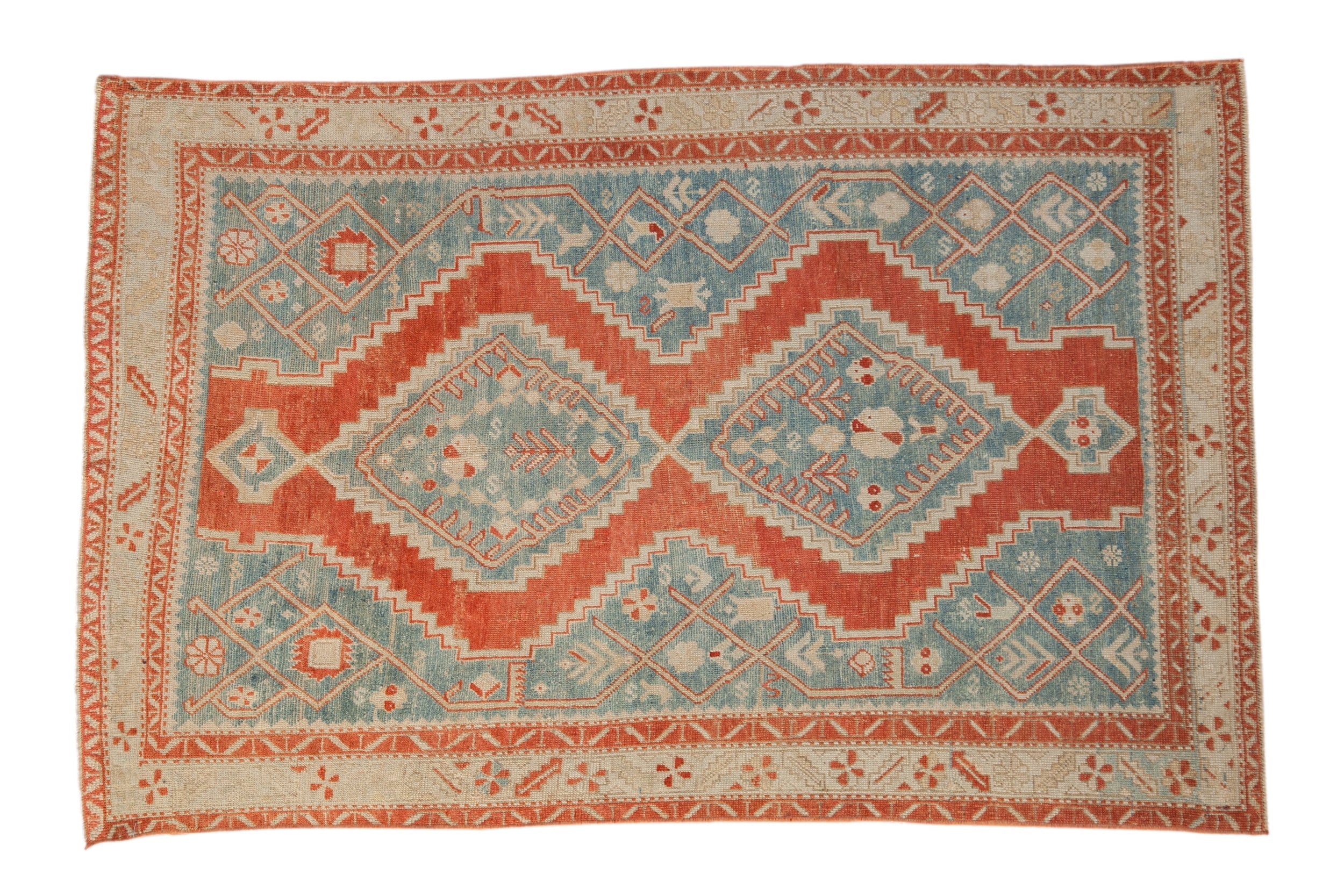 4x6.5 Vintage Distressed Karabagh Rug by Old New House® - main product image for Resin Society