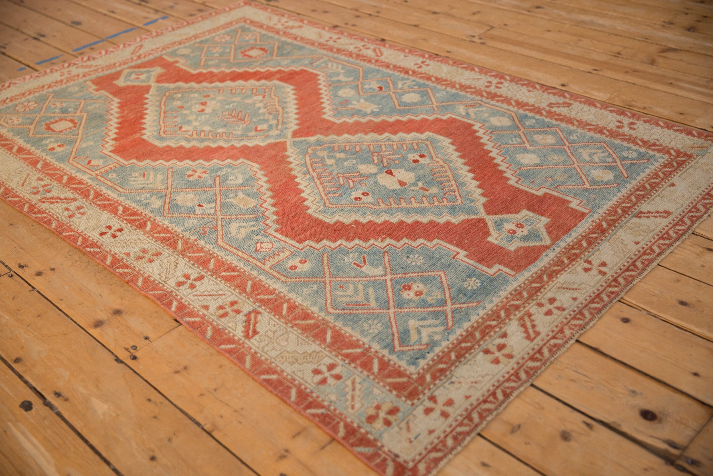 4x6.5 Vintage Distressed Karabagh Rug by Old New House® - product image 4 for Resin Society