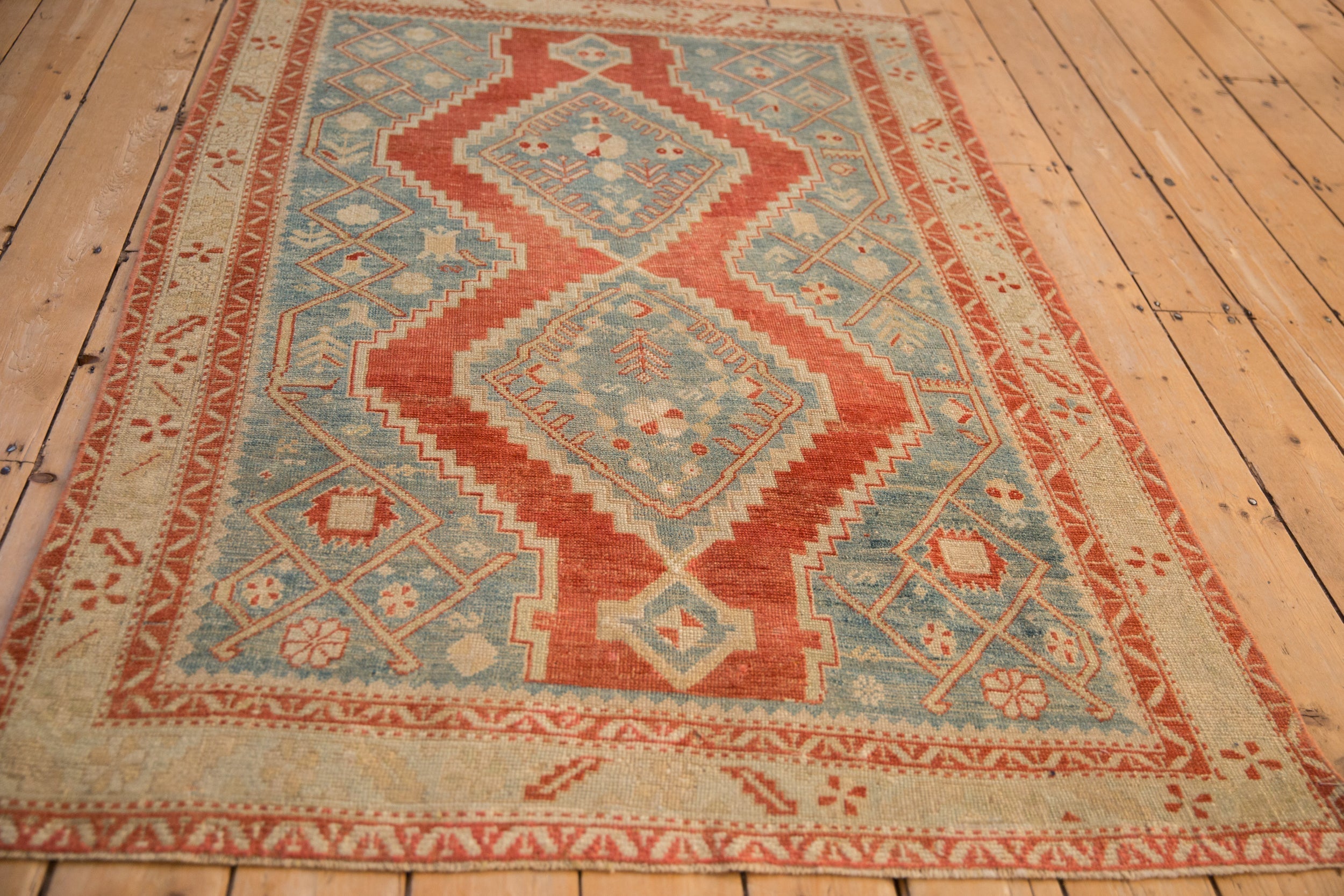 4x6.5 Vintage Distressed Karabagh Rug by Old New House® - product image 8 for Resin Society