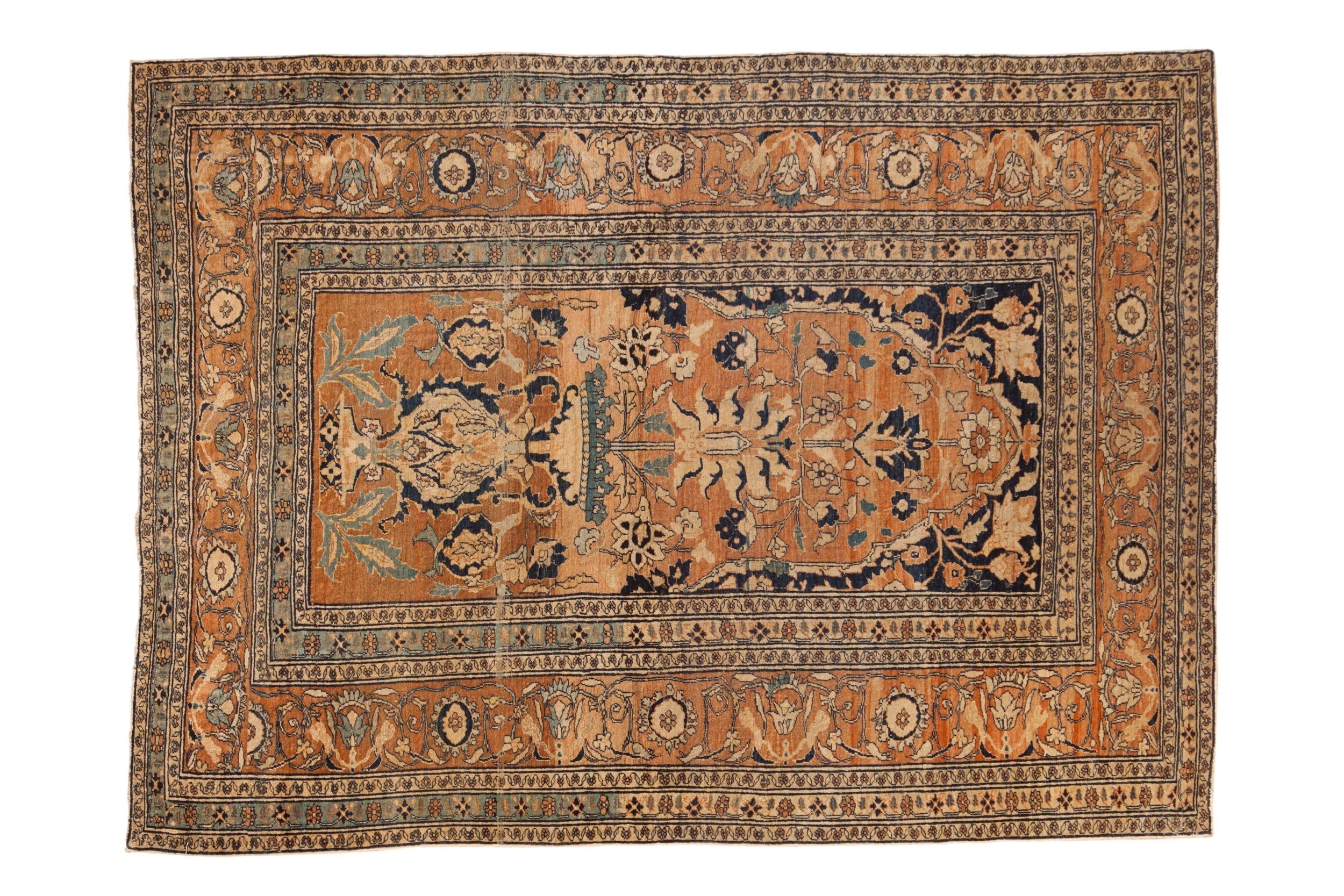 4.5x6 Antique Fine Tabriz Rug by Old New House® - main product image for Resin Society