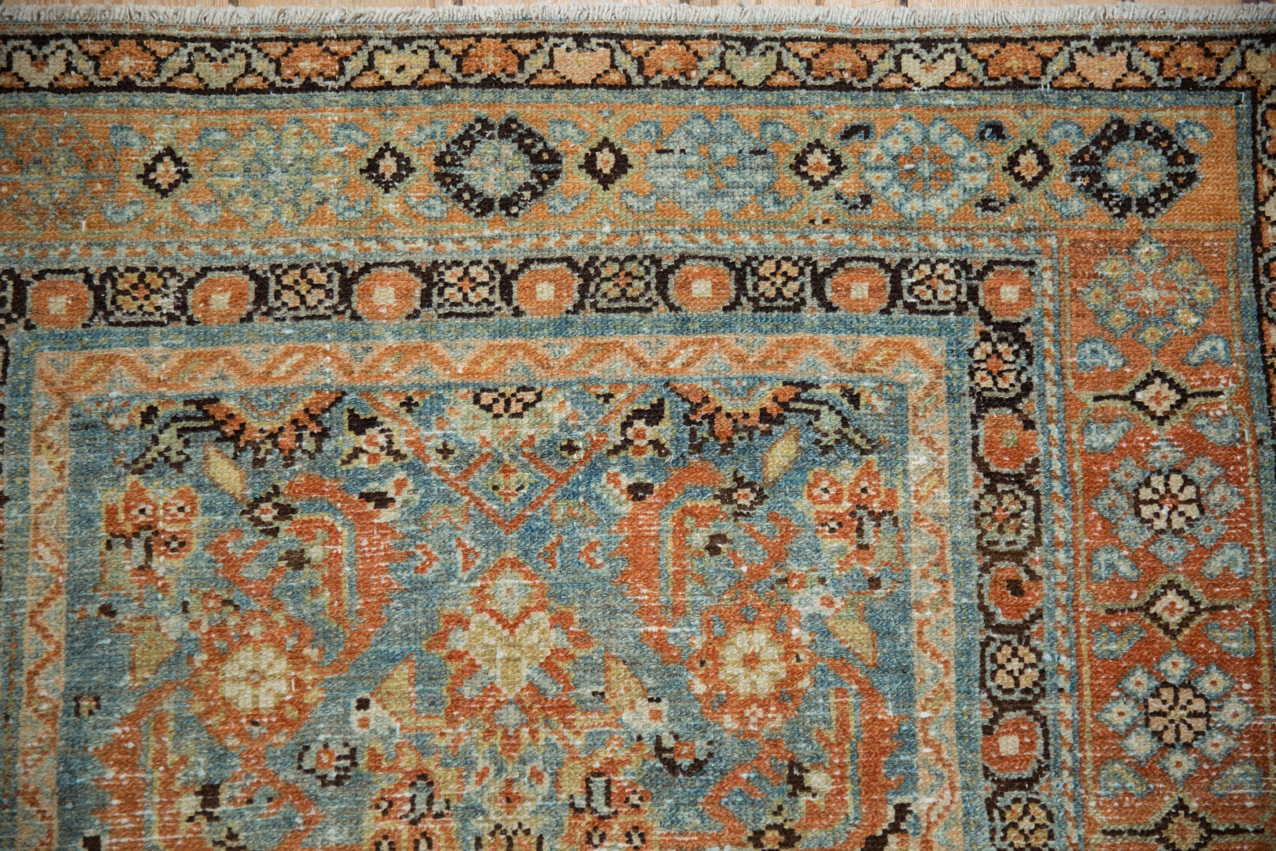 3.5x9.5 Vintage Distressed Malayer Rug Runner by Old New House® - product image 3 for Resin Society
