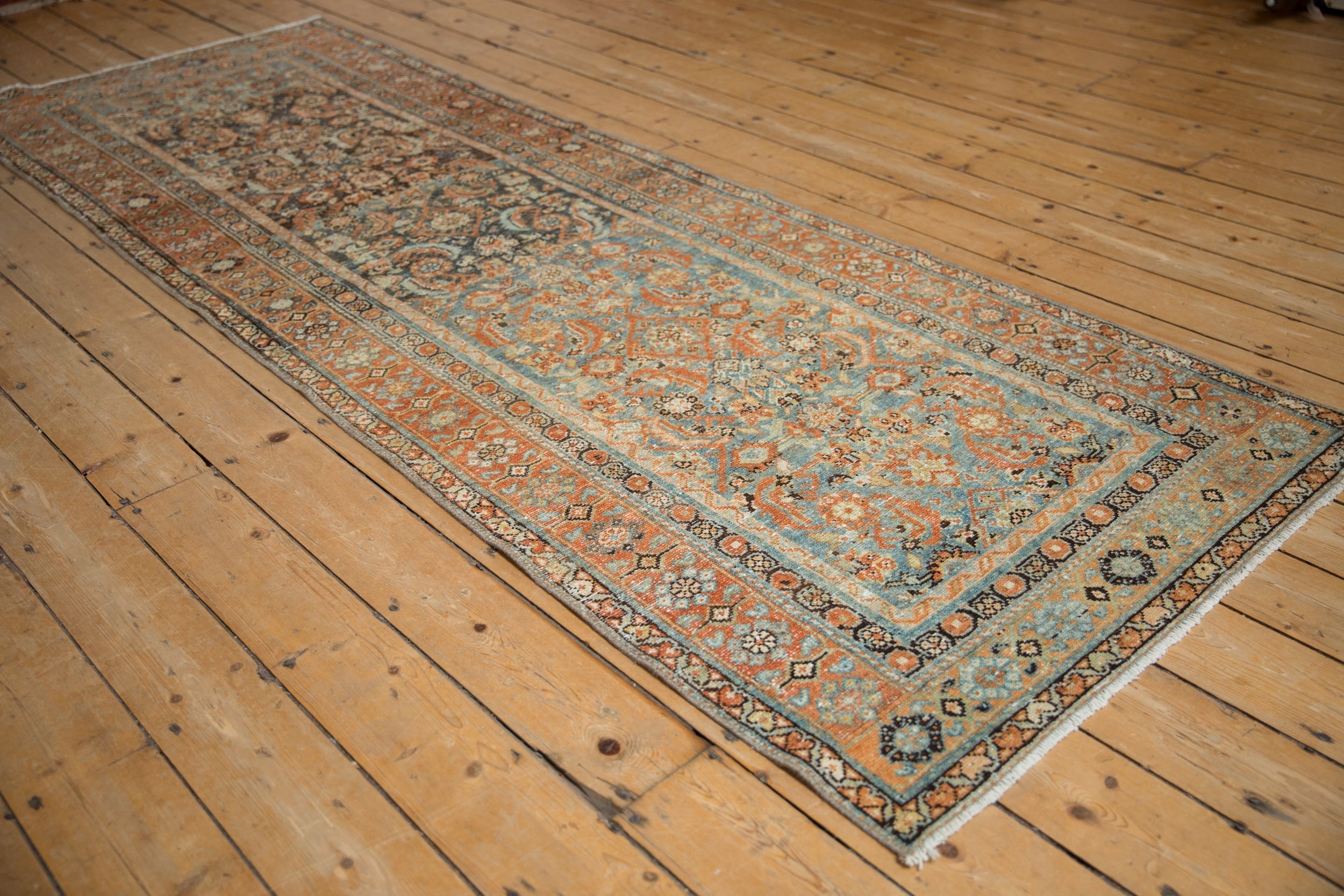 3.5x9.5 Vintage Distressed Malayer Rug Runner by Old New House® - product image 4 for Resin Society