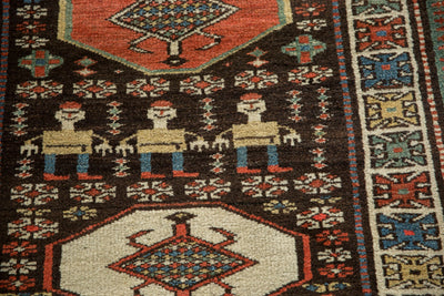 3.5x12.5 Vintage Kurdish Rug Runner by Old New House® - product image 3 for Resin Society