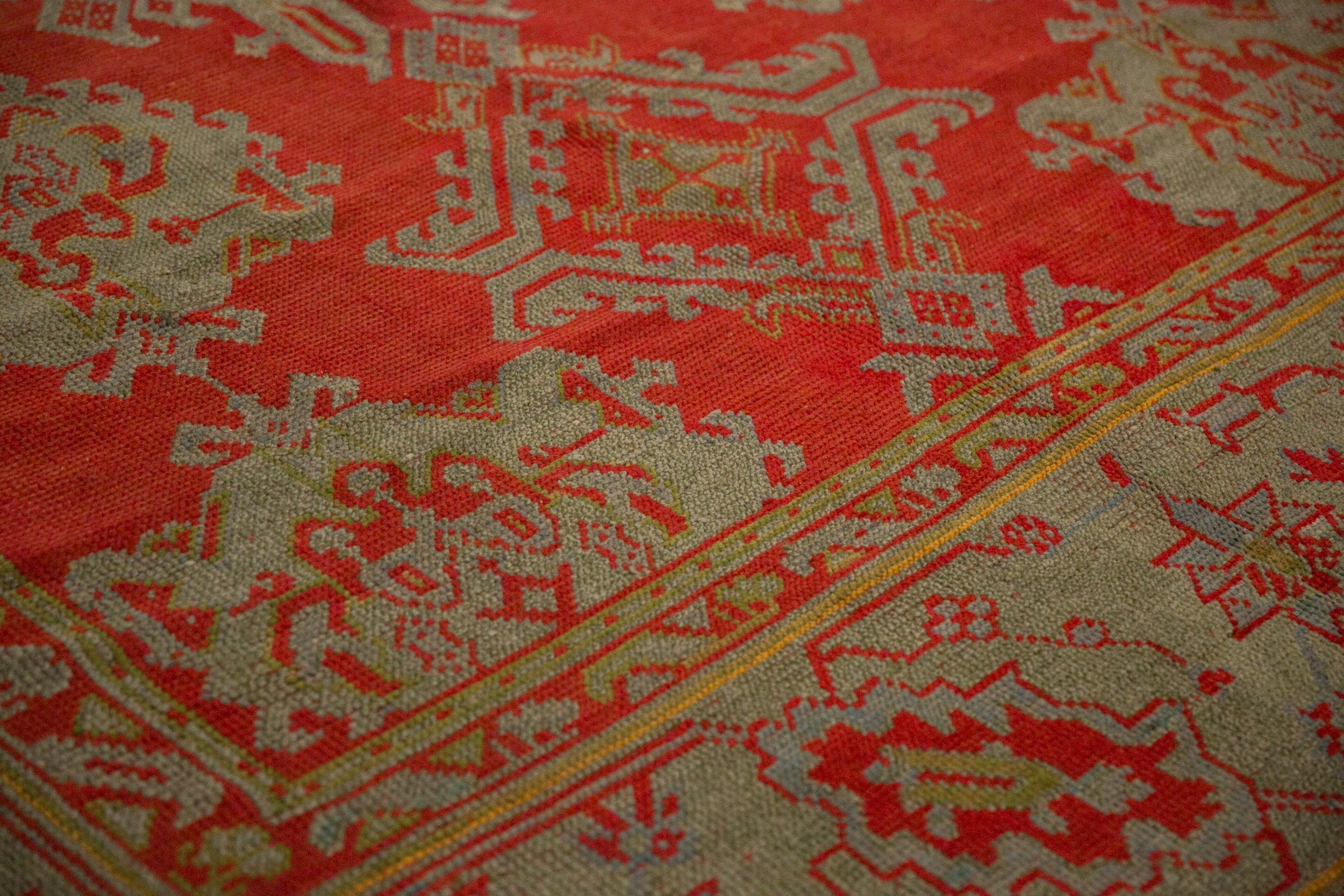 13.5x15 Antique Oushak Square Carpet by Old New House® - product image 4 for Resin Society