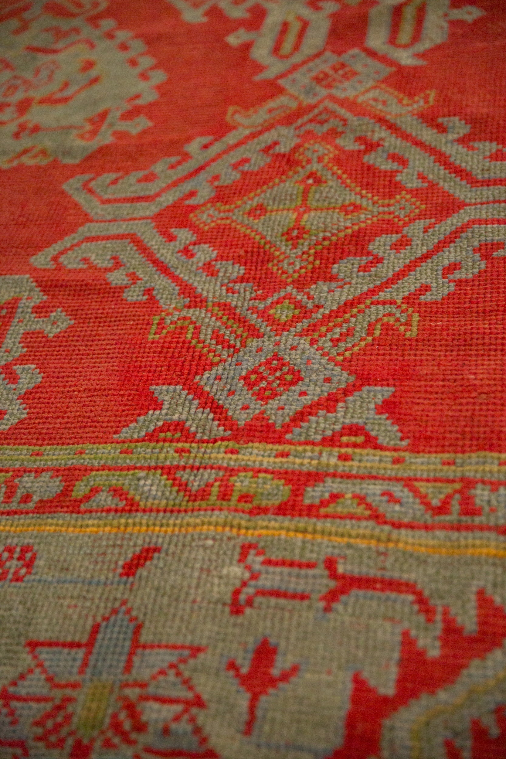 13.5x15 Antique Oushak Square Carpet by Old New House® - product image 6 for Resin Society