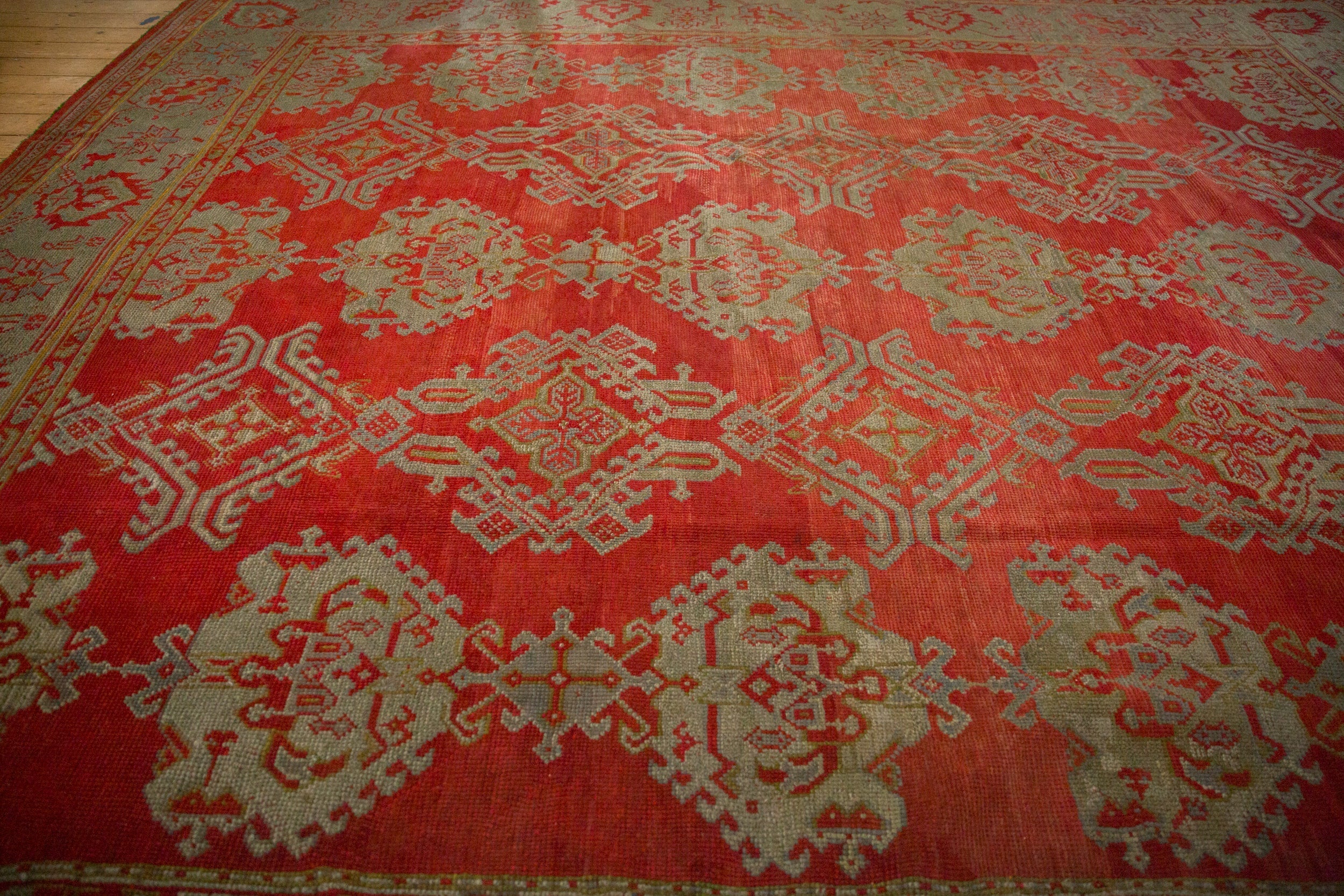 13.5x15 Antique Oushak Square Carpet by Old New House® - product image 7 for Resin Society