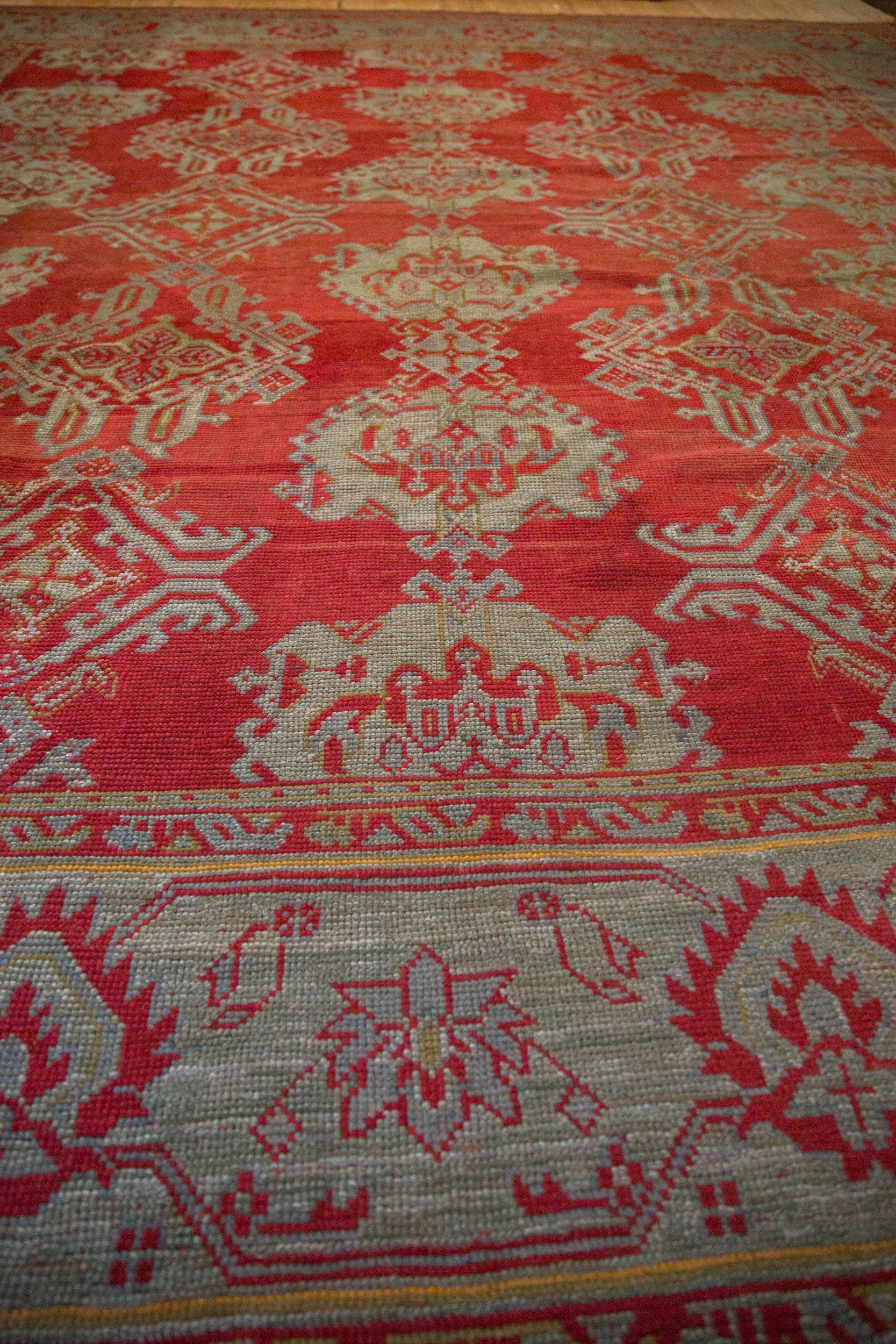 13.5x15 Antique Oushak Square Carpet by Old New House® - product image 11 for Resin Society