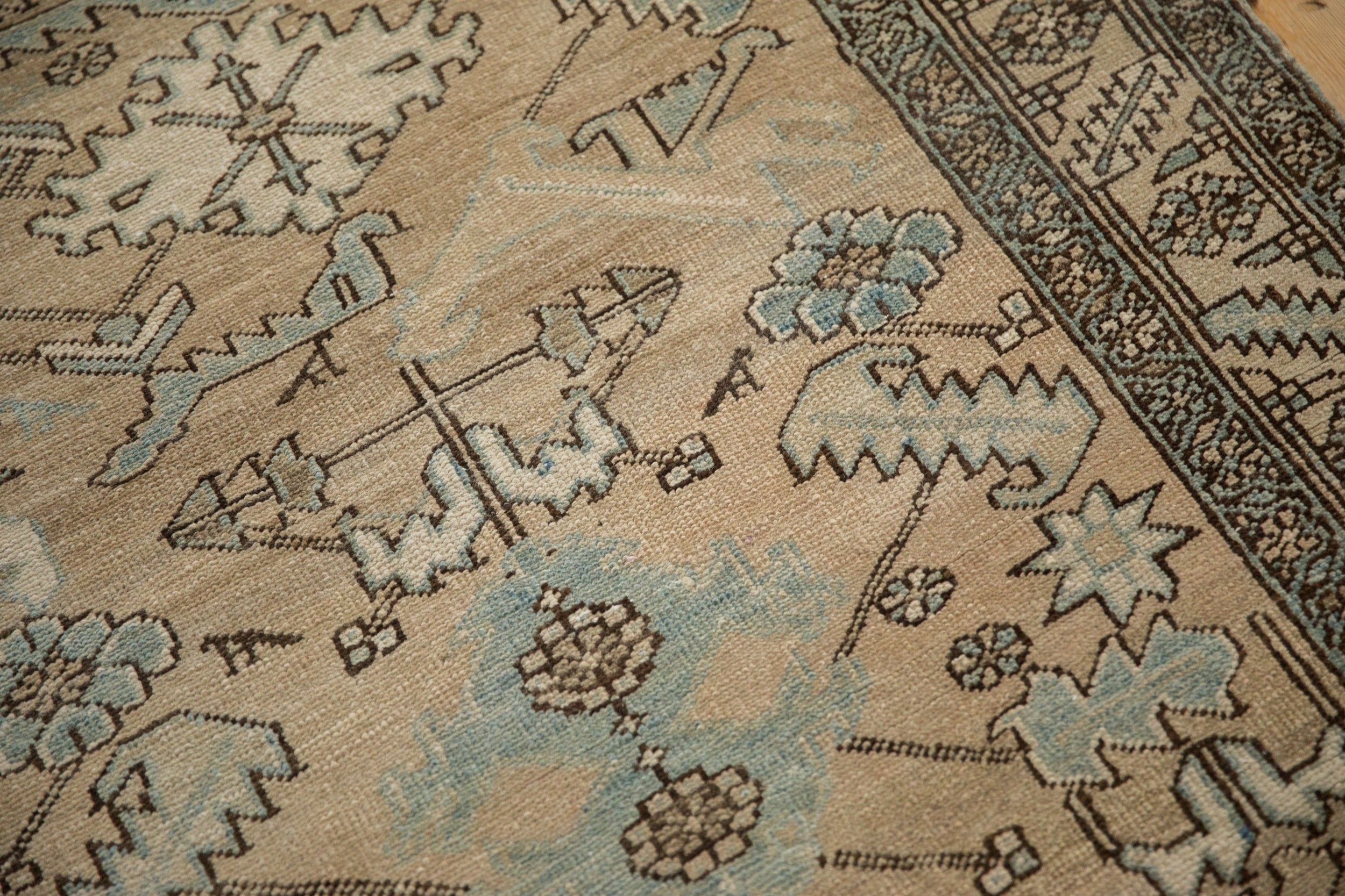 3.5x14.5 Vintage Distressed Heriz Rug Runner by Old New House® - product image 10 for Resin Society