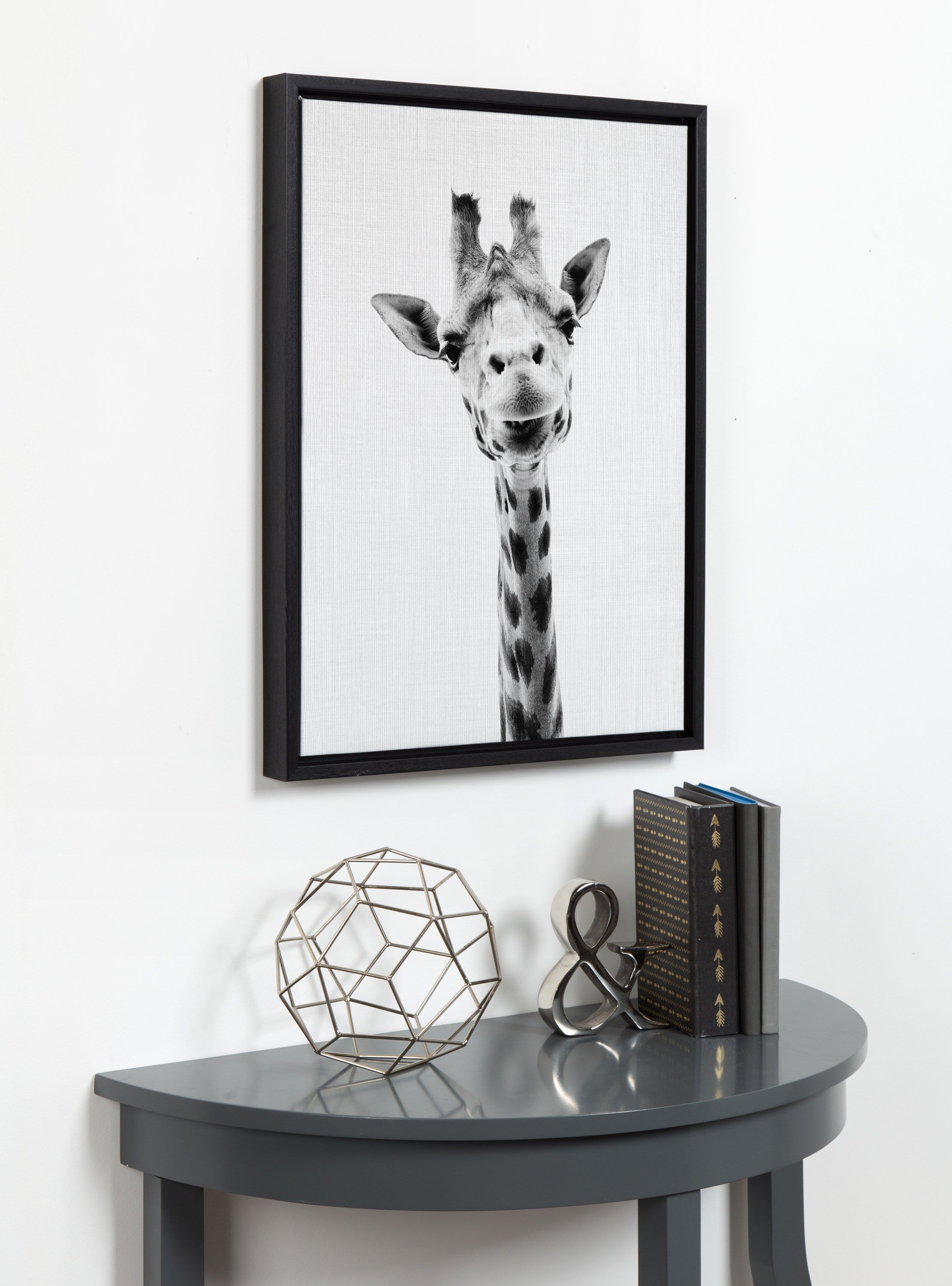 Sylvie Giraffe Framed Canvas by Simon Te of Tai Prints by kateandlaurel - product image 15 for Resin Society