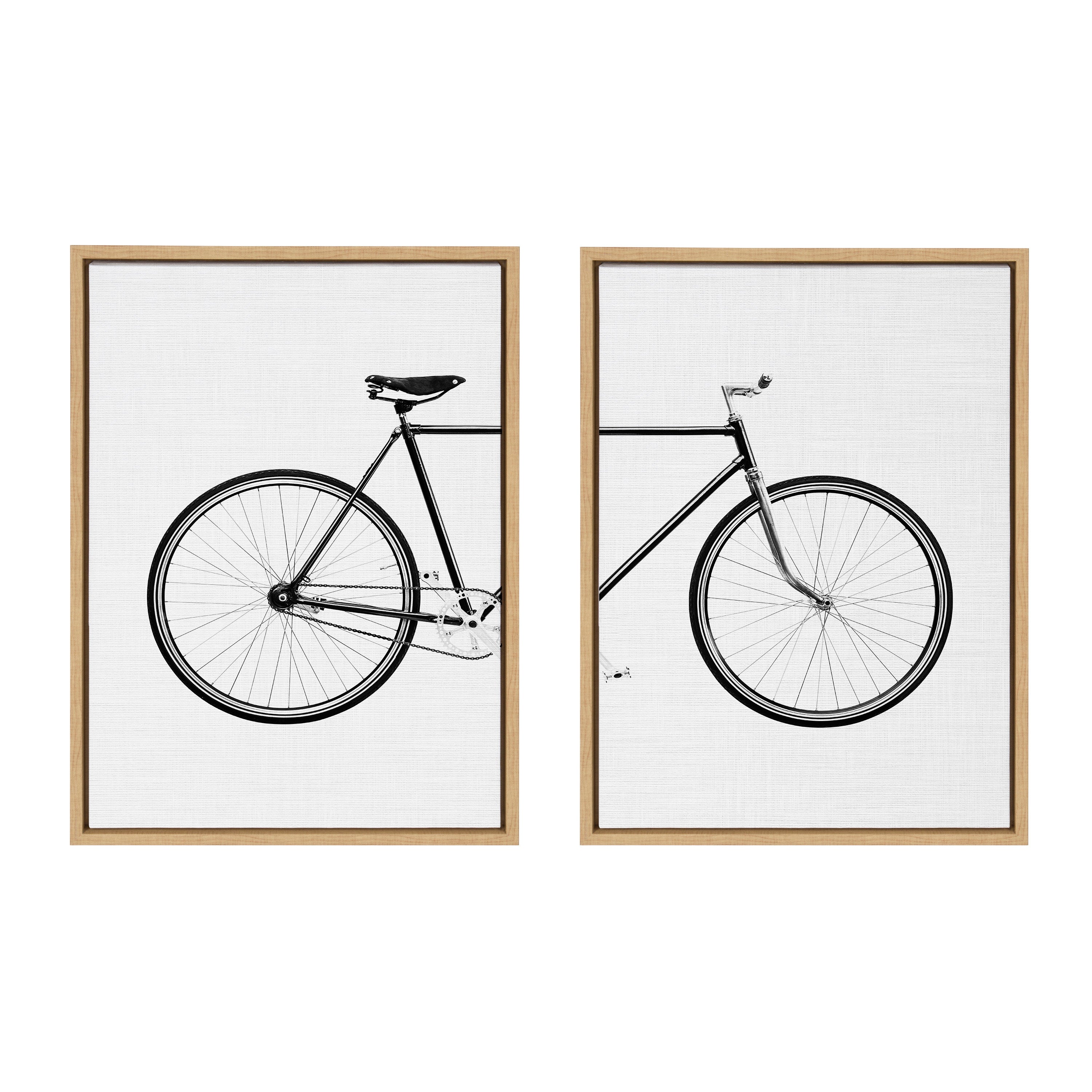Sylvie Bicycle Framed Canvas by Simon Te of Tai Prints by kateandlaurel - product image 20 for Resin Society