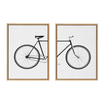 Sylvie Bicycle Framed Canvas by Simon Te of Tai Prints by kateandlaurel - product image 20 for Resin Society