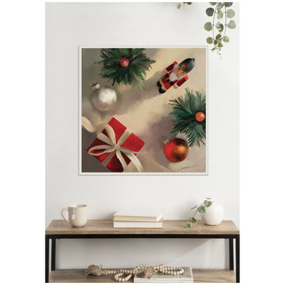 Tis The Holiday Season by Mary Sparrow Framed Canvas Wall Art Print