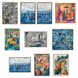Sylvie Harbor Nights Set No 1 and Harbor Nights Set No 2 Framed Canvas by kateandlaurel - product image 4 for Resin Society