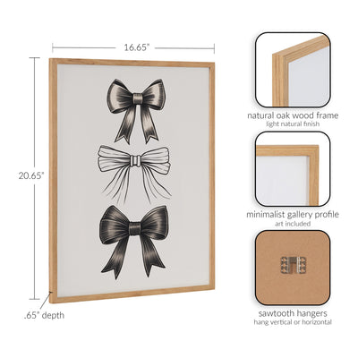 Gallery Coquette Preppy Retro Girly Black Bows Print by kateandlaurel - product image 17 for Resin Society