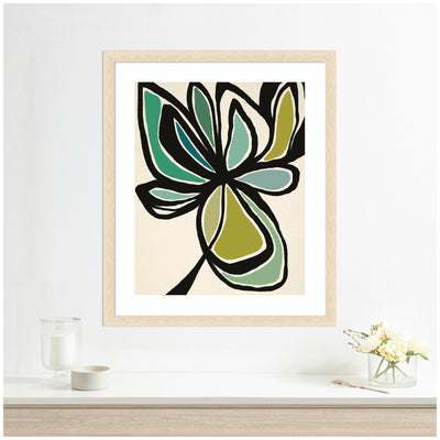 Framed Art Midnight Floral 3 by Alicia Bock
