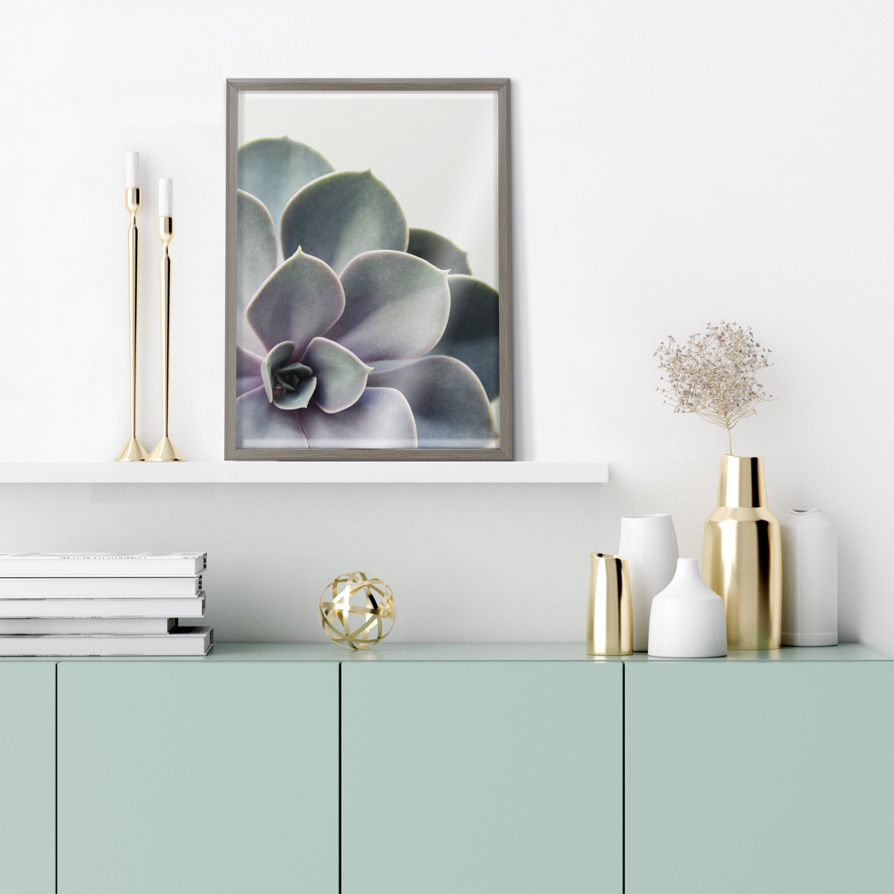 Blake Succulent 5 Framed Printed Glass by kateandlaurel - product image 8 for Resin Society