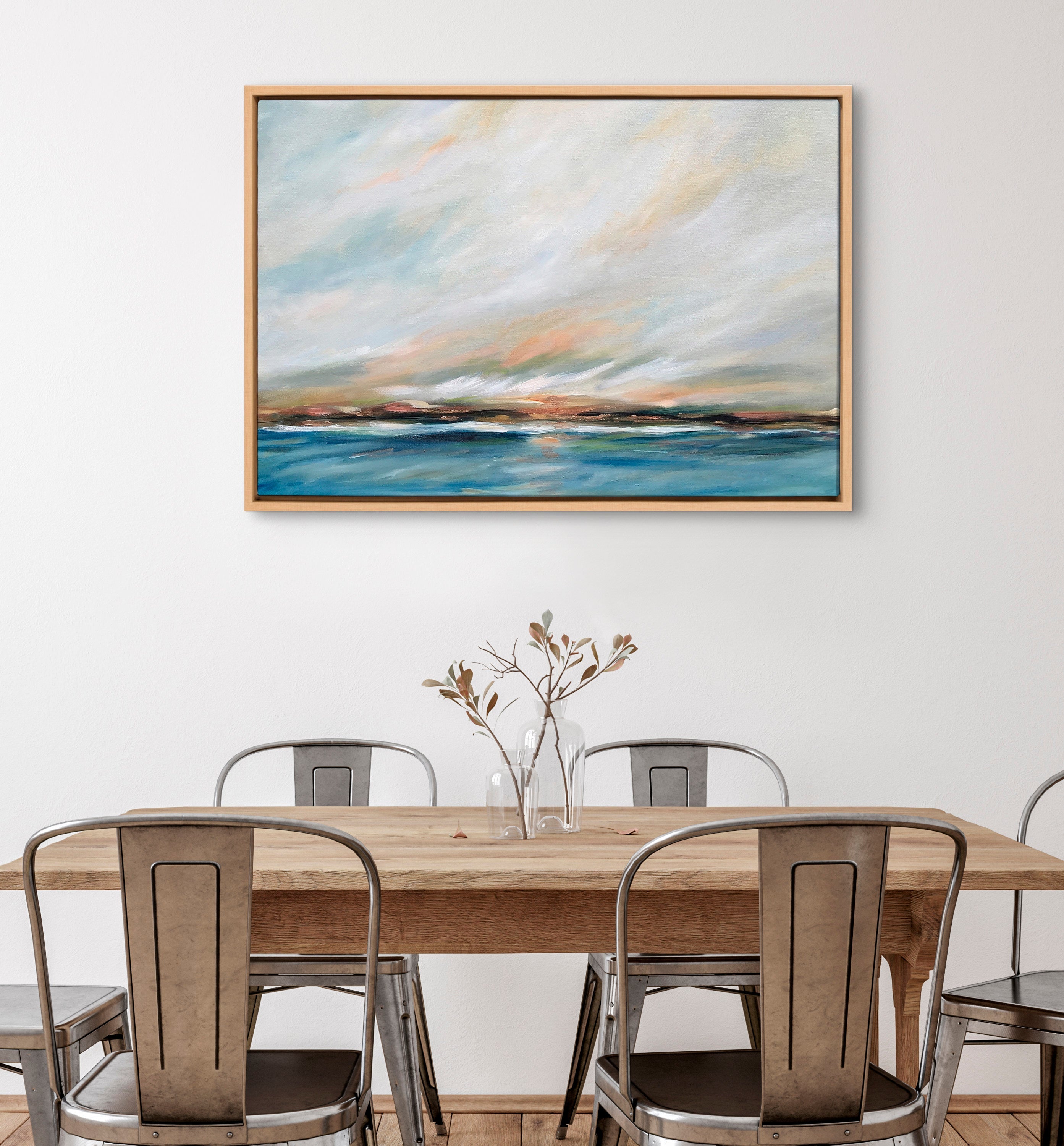 Sylvie Sunday Morning Framed Canvas by Mary Sparrow by kateandlaurel - product image 13 for Resin Society