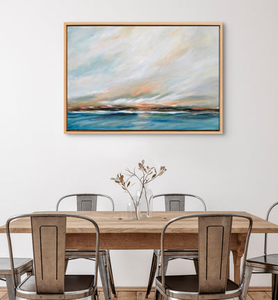 Sylvie Sunday Morning Framed Canvas by Mary Sparrow by kateandlaurel - product image 13 for Resin Society