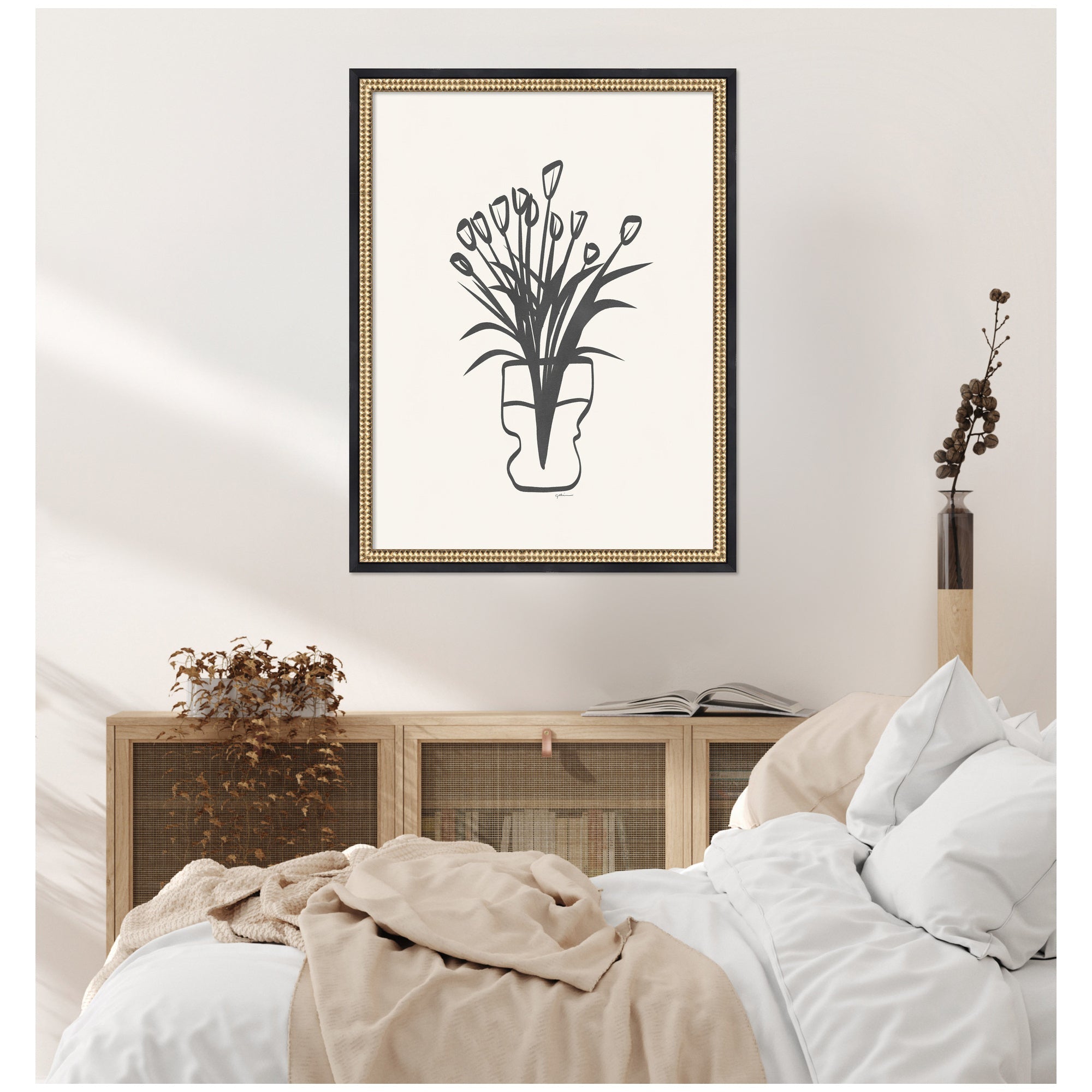 Tulips by Gabrielly Guedes Framed Wall Art Print