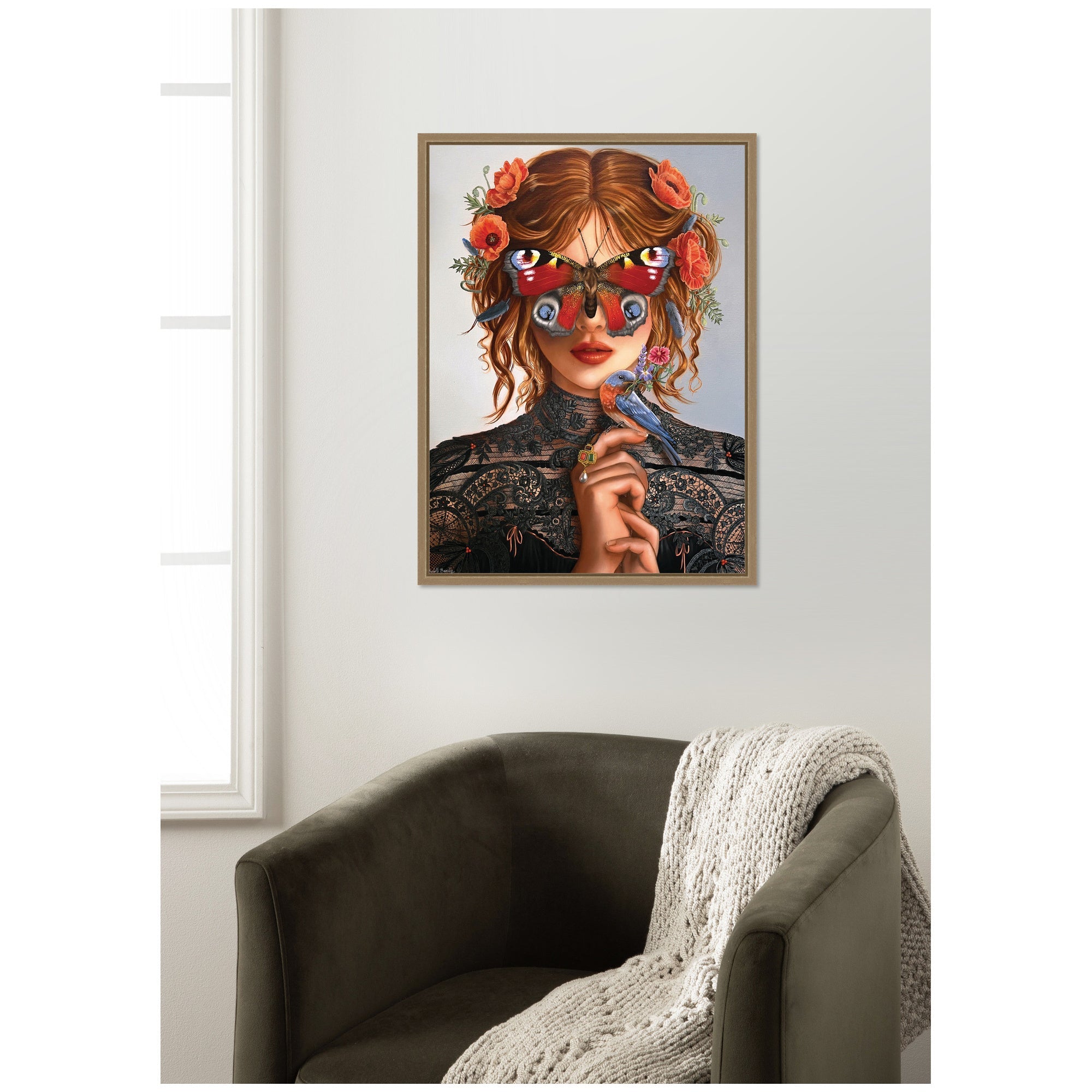 Dreamer by Charlotte Brindley Framed Canvas Wall Art Print