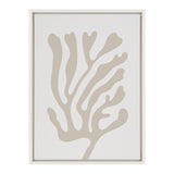 Sylvie Abstract Coral Coastal Beige Framed Canvas by kateandlaurel - product image 8 for Resin Society