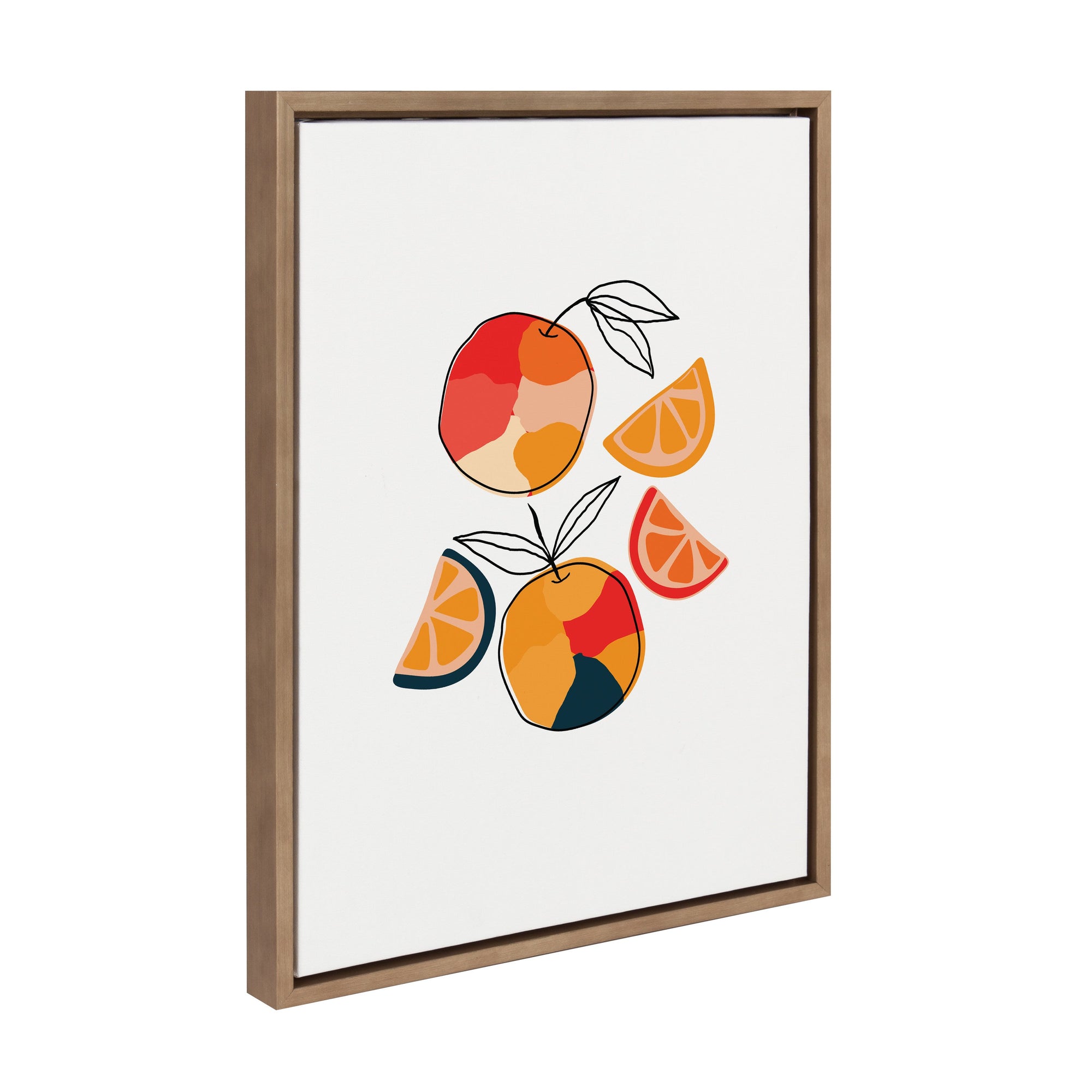 Sylvie Juicy Citrus Framed Canvas by kateandlaurel - main product image for Resin Society