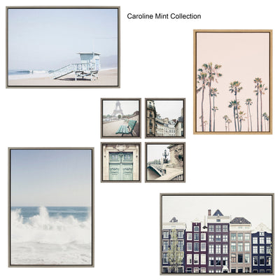 Sylvie Pale Blue Life Guard Tower Framed Canvas by kateandlaurel - product image 7 for Resin Society