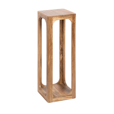 Dahl Square Wood Tea Table with walnut brown finish shown in a room setting