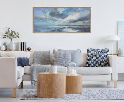 Sylvie The Tide Waits for No Man Framed Canvas by Nel Whatmore