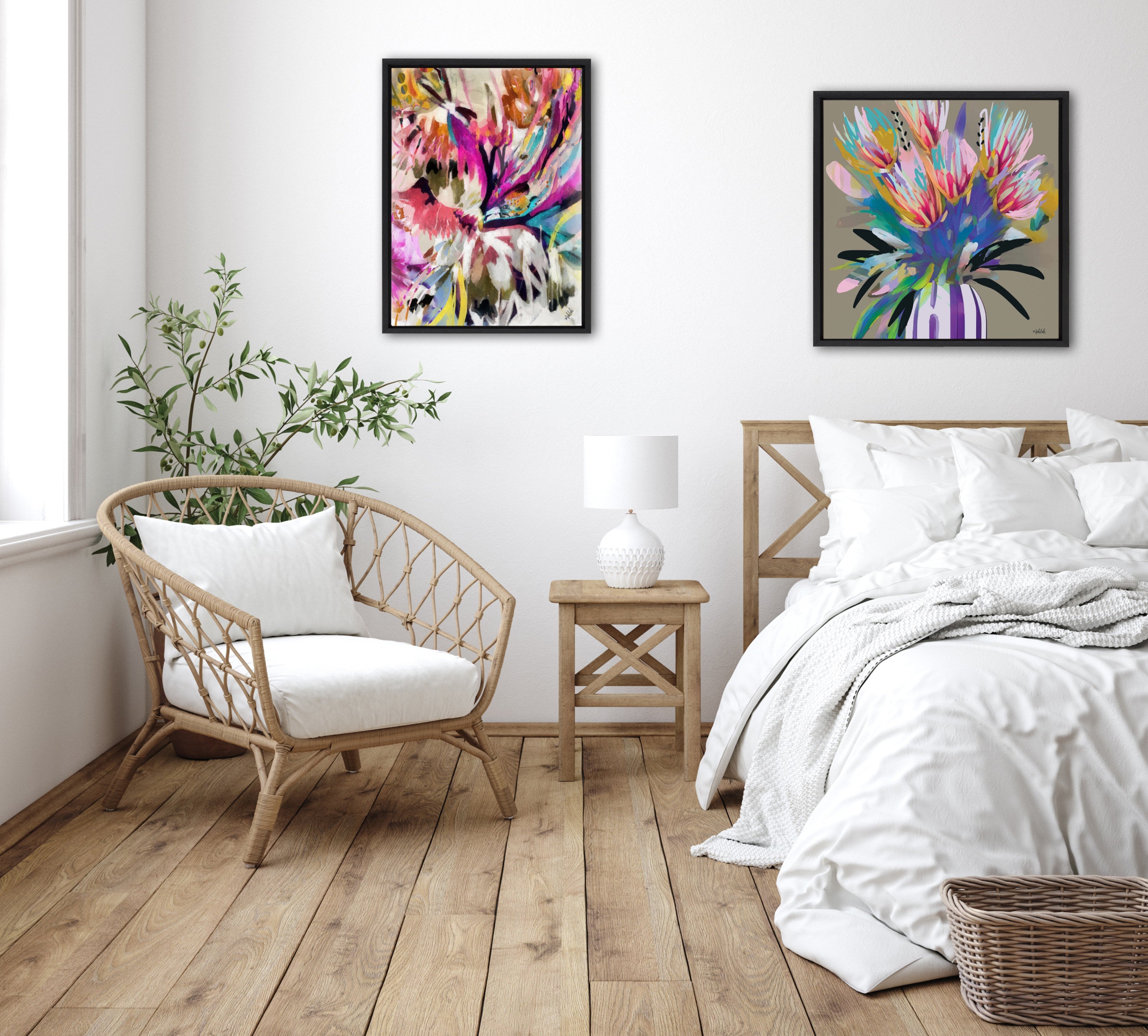 Sylvie Amaze Framed Canvas by Inkheart Designs