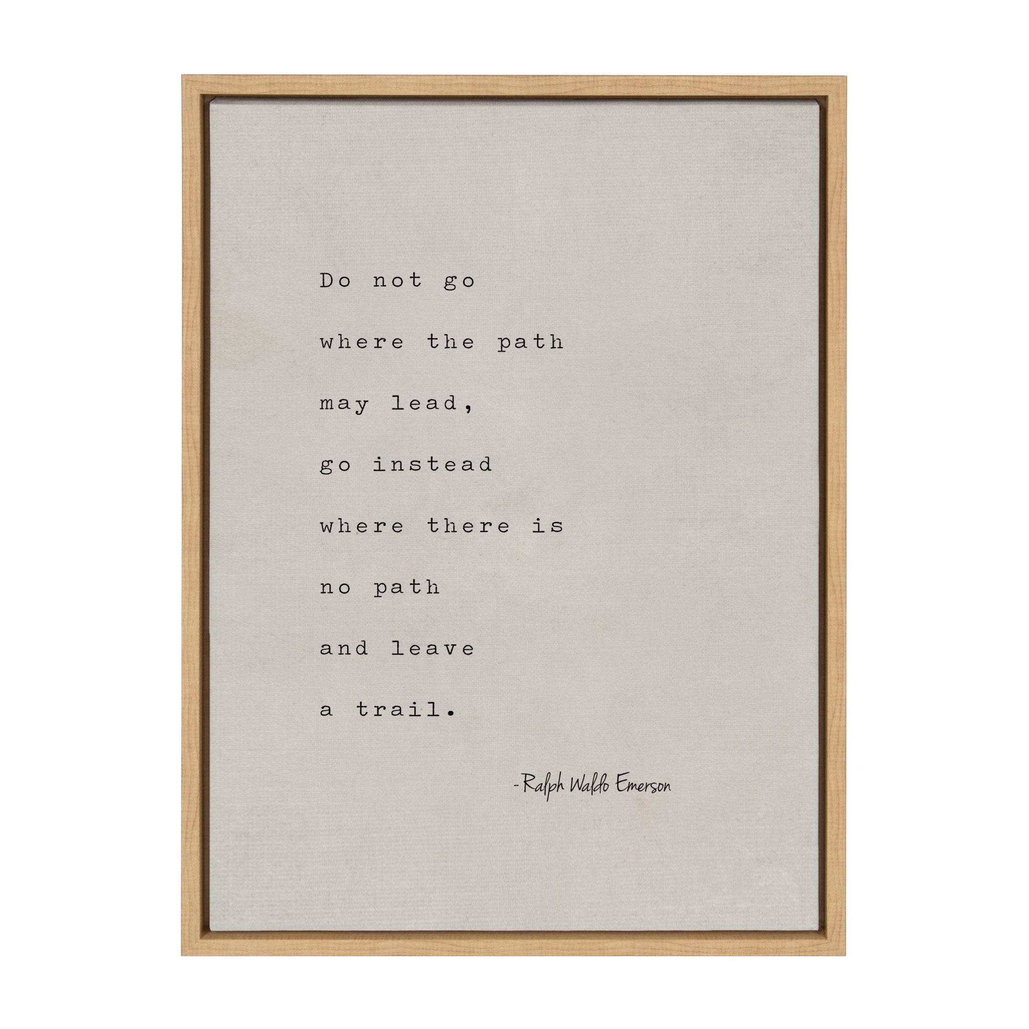 Sylvie Emerson Quote Framed Canvas by Saint and Sailor Studios