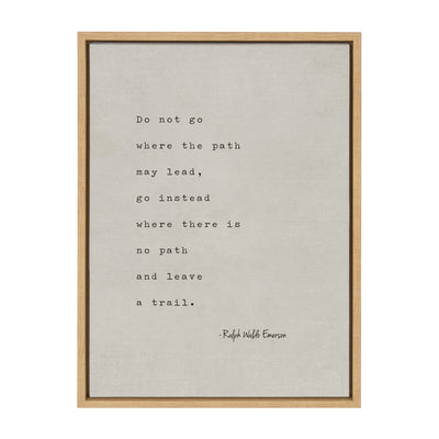 Sylvie Emerson Quote Framed Canvas by Saint and Sailor Studios