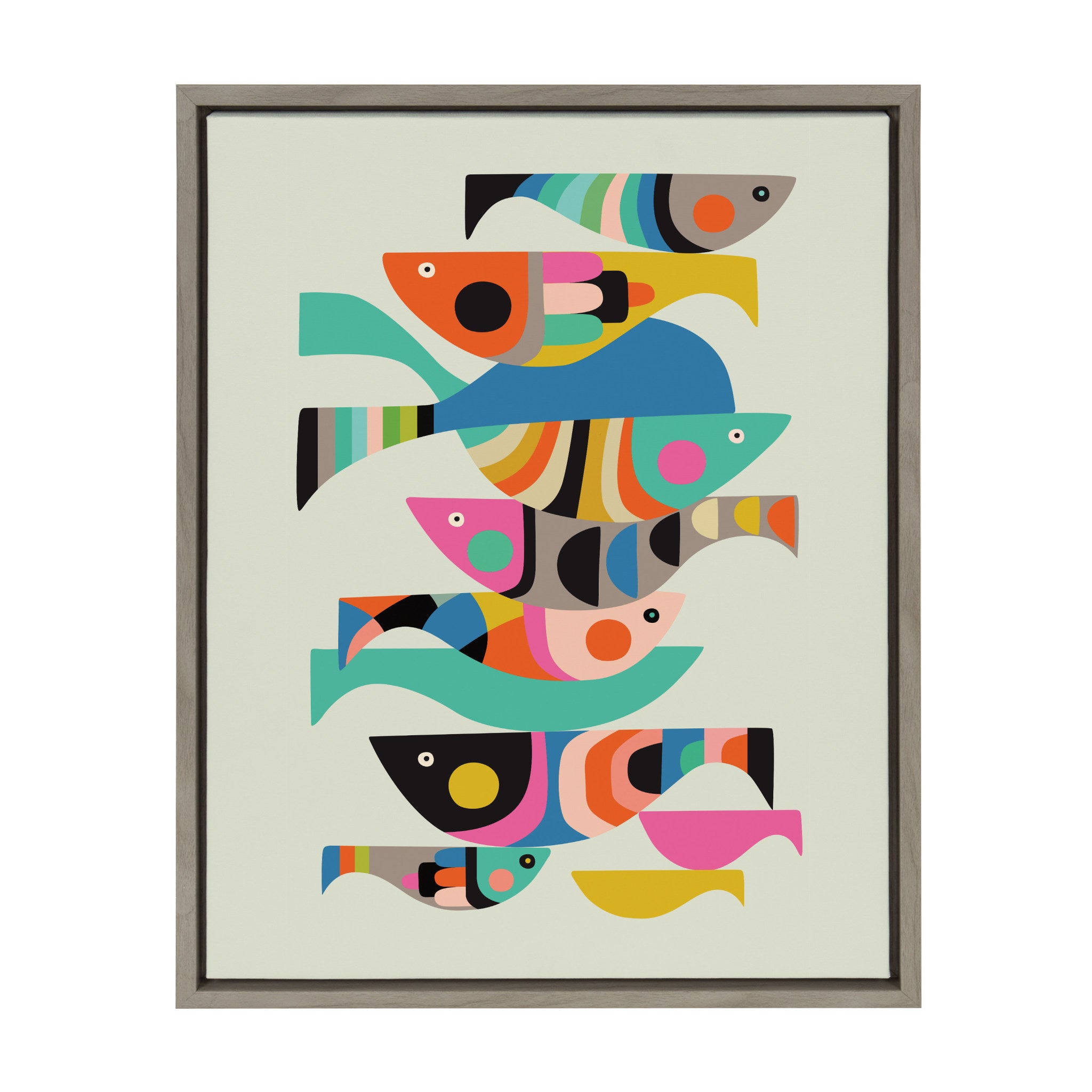 Sylvie Under the Sea Framed Canvas by kateandlaurel - main product image for Resin Society