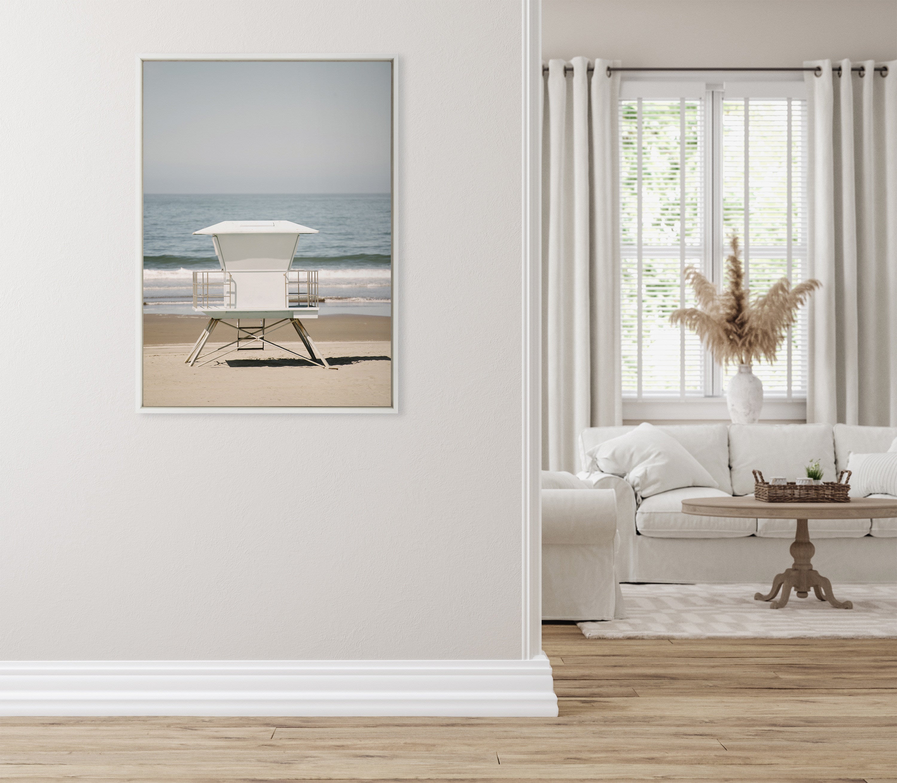 Sylvie Surf Shack Framed Canvas by kateandlaurel - product image 11 for Resin Society