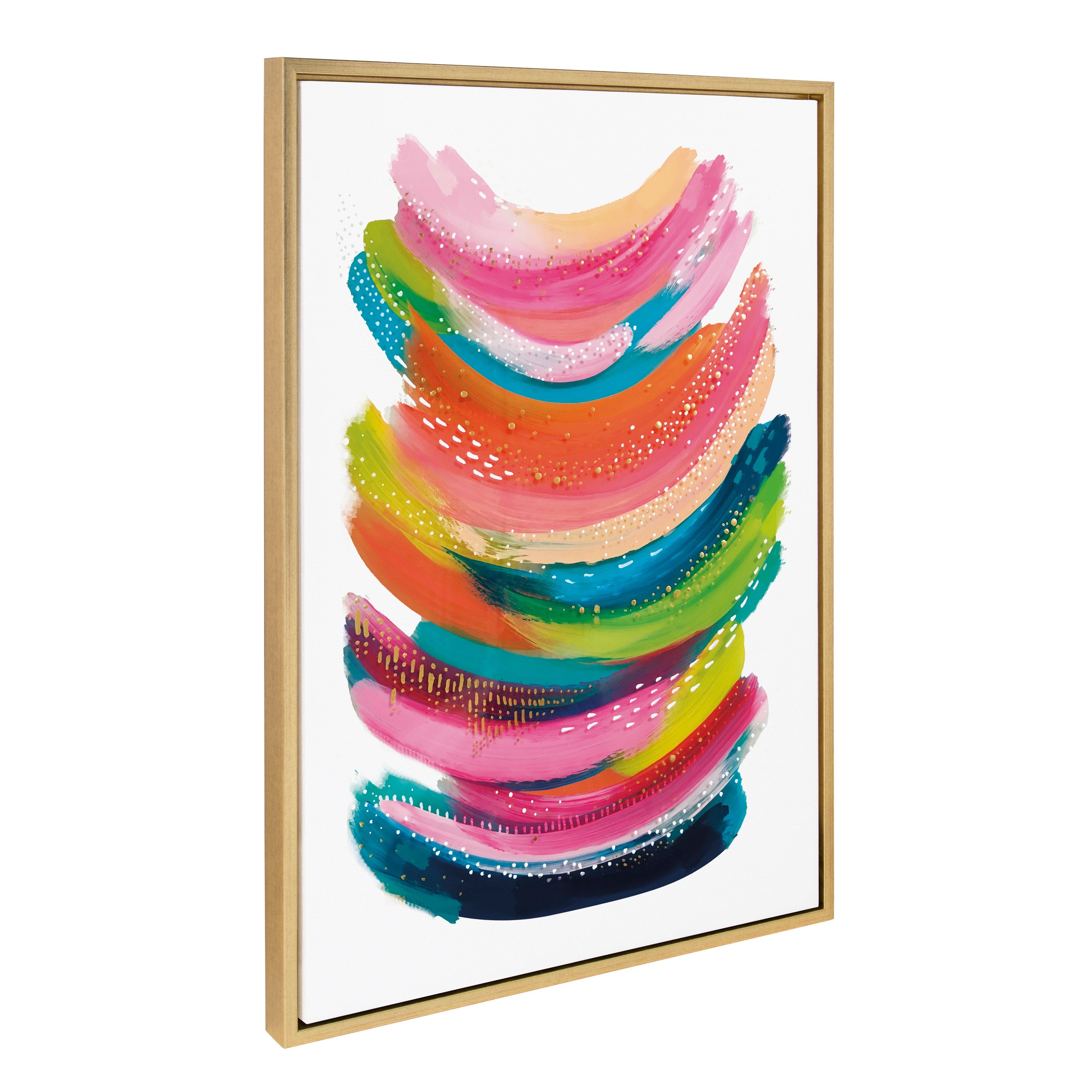 Sylvie Bright Abstract Framed Canvas
