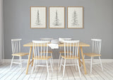 Sylvie Minimalist Evergreen Trees Framed Canvas Set by The Creative by kateandlaurel - product image 5 for Resin Society