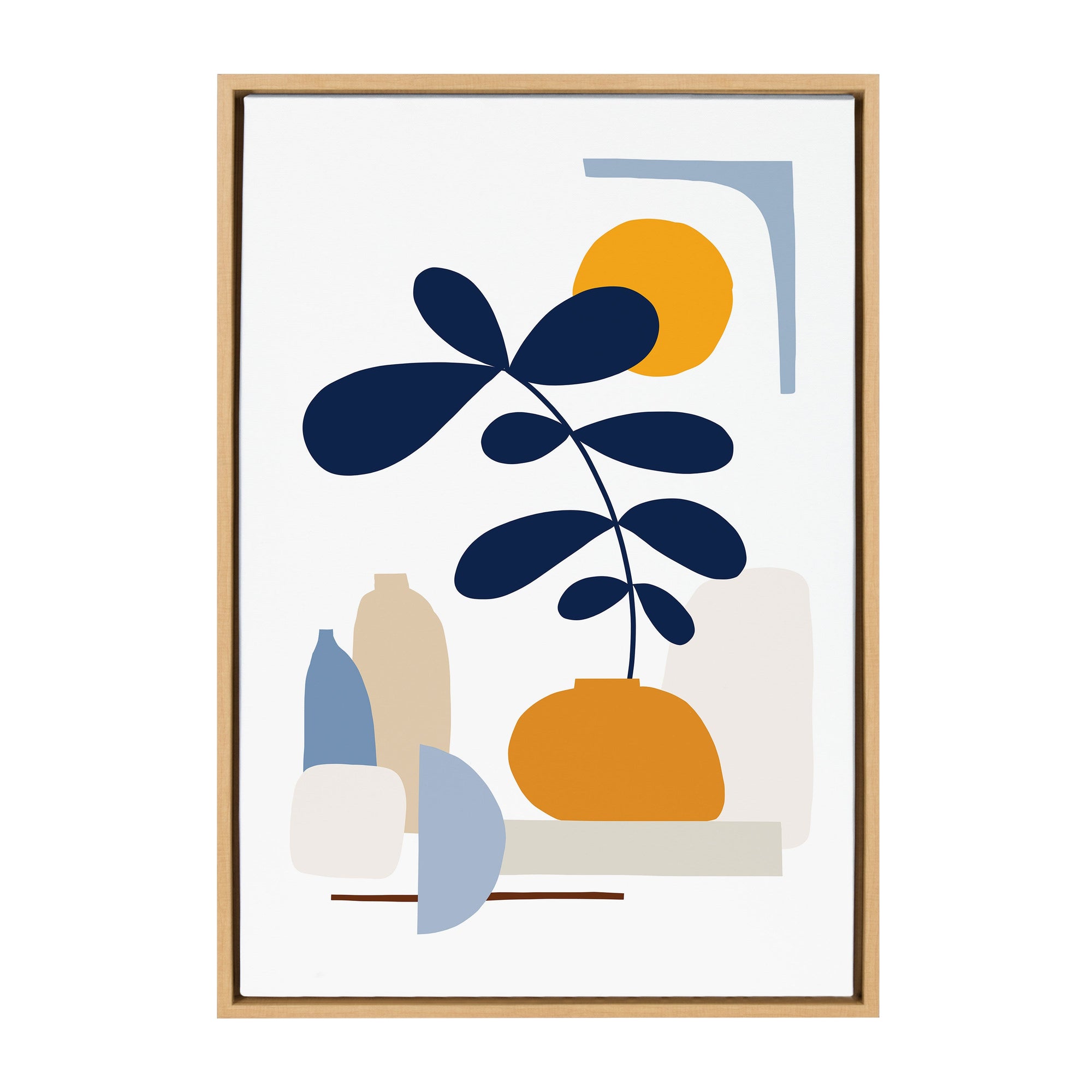 Sylvie The Shapes of Nature Framed Canvas by kateandlaurel - product image 9 for Resin Society