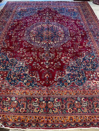 Elegant Hand Knotted Khorasan Area Rug 9’8” x 12’10” by Rugistan - product image 2 for Resin Society
