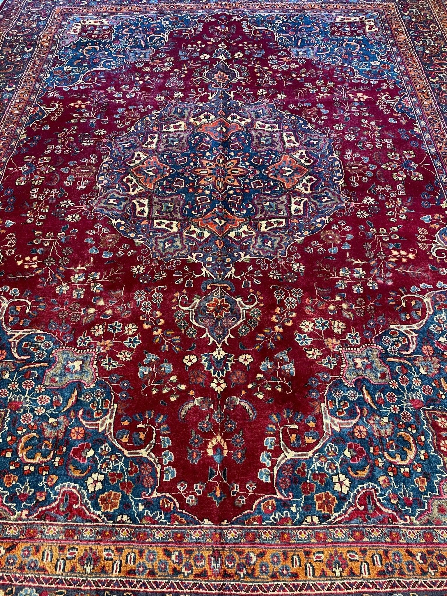 Elegant Hand Knotted Khorasan Area Rug 9’8” x 12’10” by Rugistan - product image 4 for Resin Society