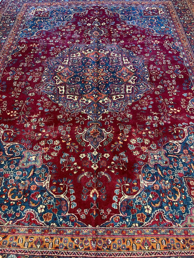 Elegant Hand Knotted Khorasan Area Rug 9’8” x 12’10” by Rugistan - product image 4 for Resin Society