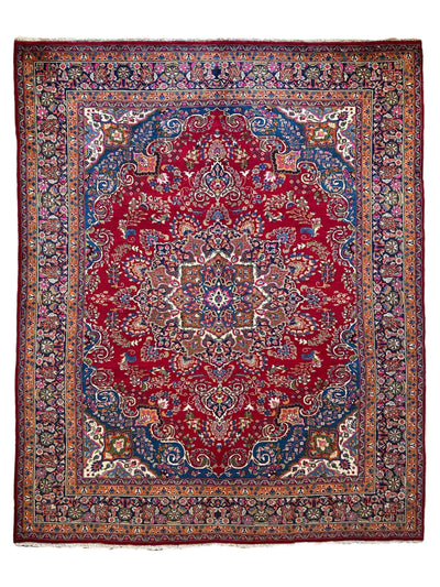 Elegant Mint Vintage 1960's Hand Knotted Veggie Dye Khorasan Area Rug by Rugistan - main product image for Resin Society