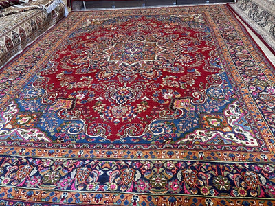 Elegant Mint Vintage 1960's Hand Knotted Veggie Dye Khorasan Area Rug by Rugistan - product image 3 for Resin Society