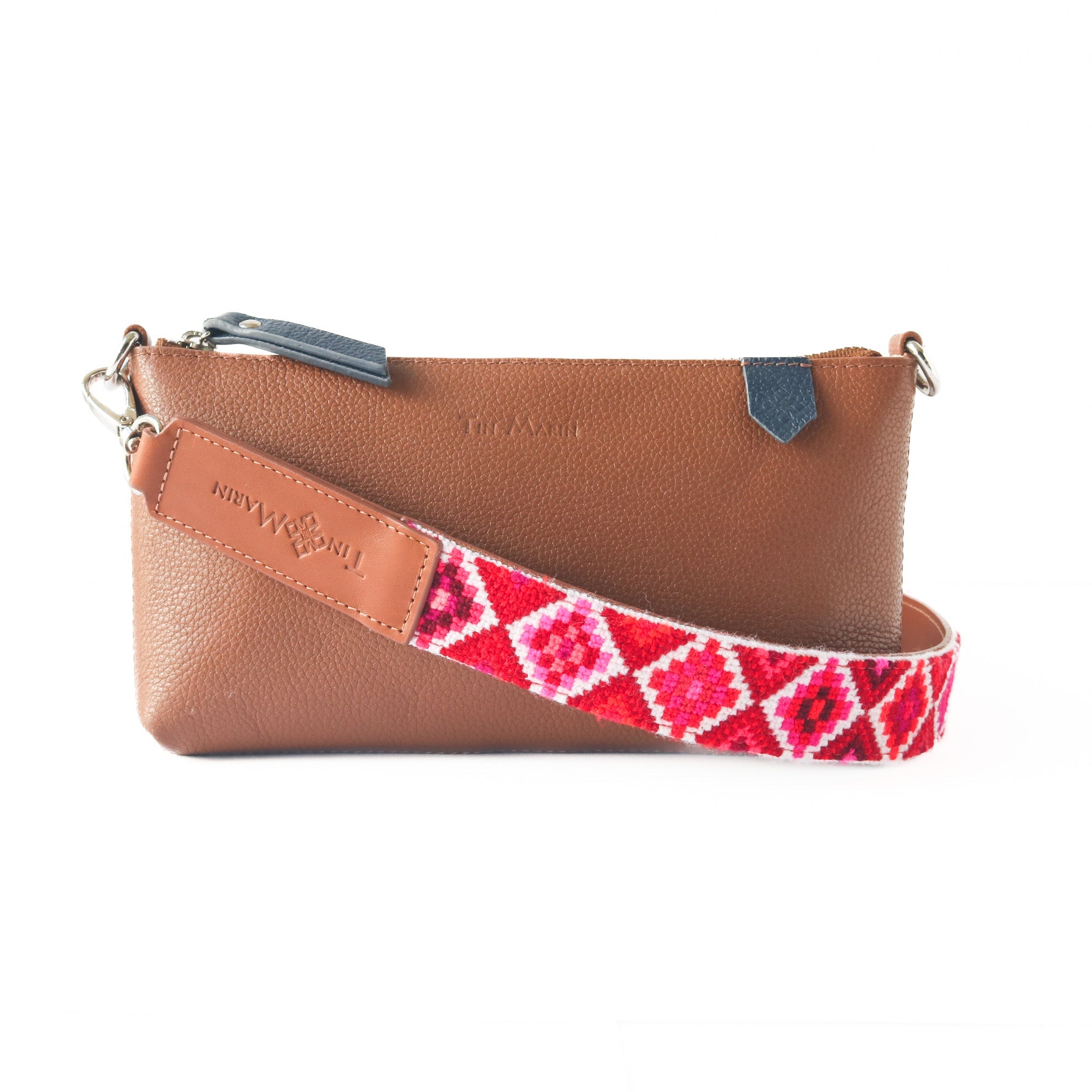 Mai Woven Bag Strap - Poppy with Leather by Tin Marin Brand - product image 10 for Resin Society
