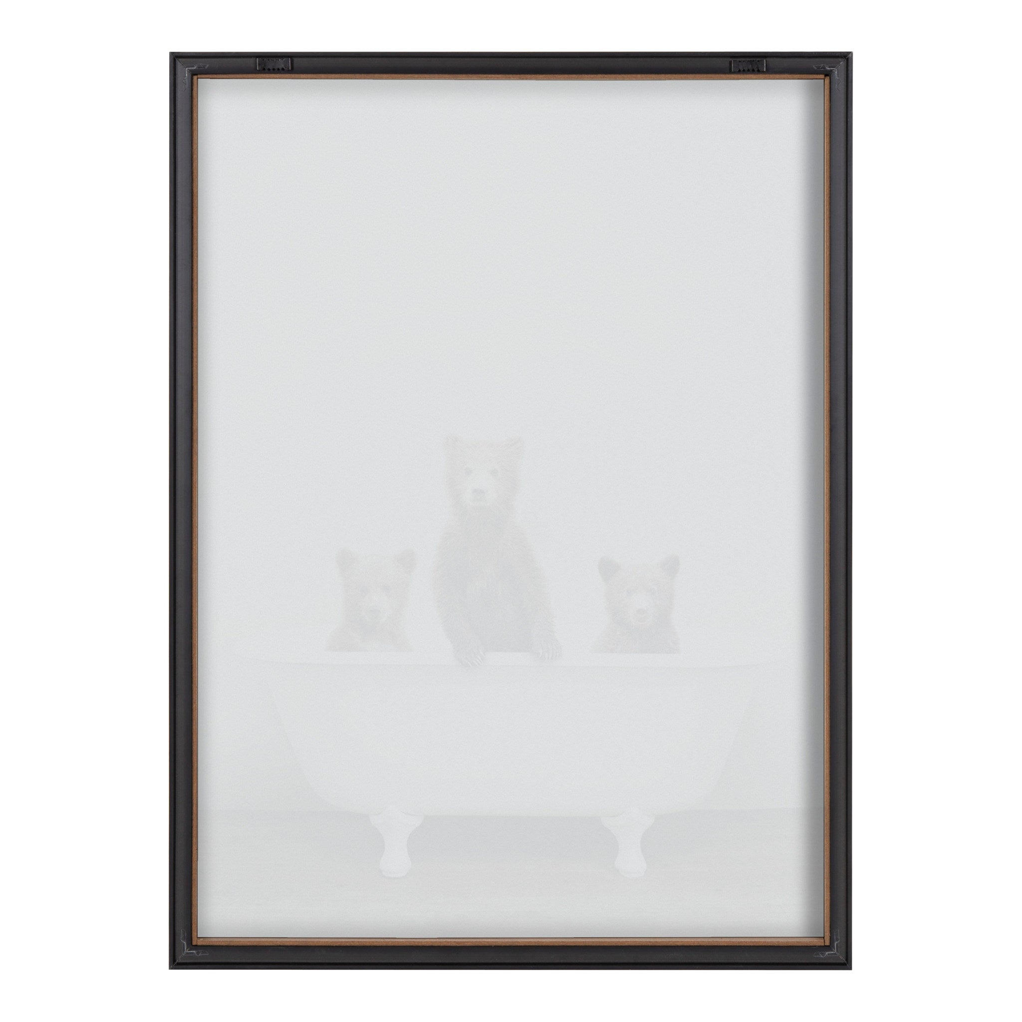 Blake Three Little Bears in Vintage Bathtub Framed Printed Glass by kateandlaurel - product image 4 for Resin Society